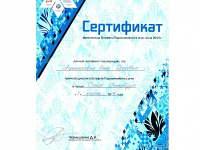 Директор БФ «ТОЧКА ОПОРЫ» Афанасьева Анна Сергеевна, участвовала в эстафете Паралимпийского огня «Сочи 2014» в Санкт-Петербурге.