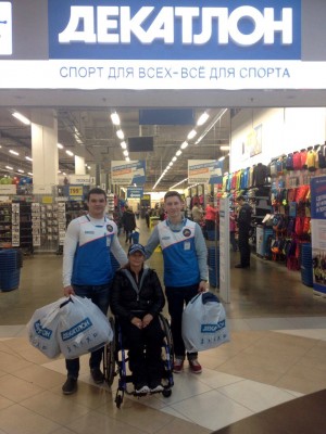 На соревнования в новой экипировке!