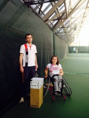 Инвентарь для Полины Шакировой, кандидата на Паралимпиаду 2016 по теннису на колясках