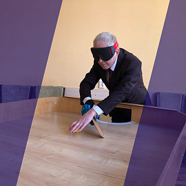 Помощь сборной Санкт-Петербурга по настольному теннису (спорт слепых) 