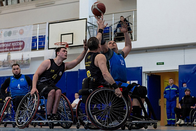 Победа "БасКИ" в I круге чемпионата России по баскетболу на колясках!