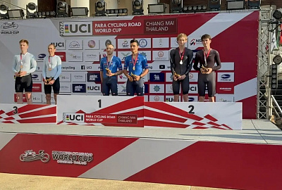 Петербургские спортсмены принесли России первую медаль в велоспорте-тандем на Кубке мира