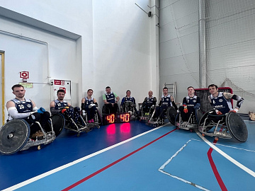 Передали сборной Санкт-Петербурга по регби на колясках табло атаки!